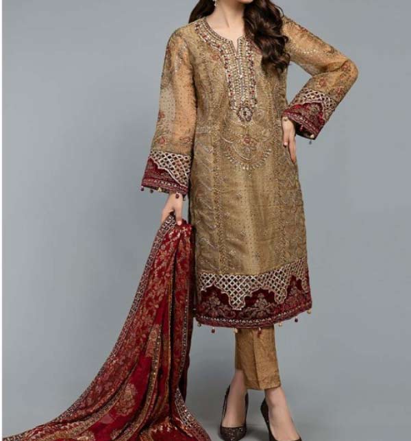 Winter Collection Wool Embroidery Dresses New Linen Embroidery Dress With  Wool Duppata Winter Collection