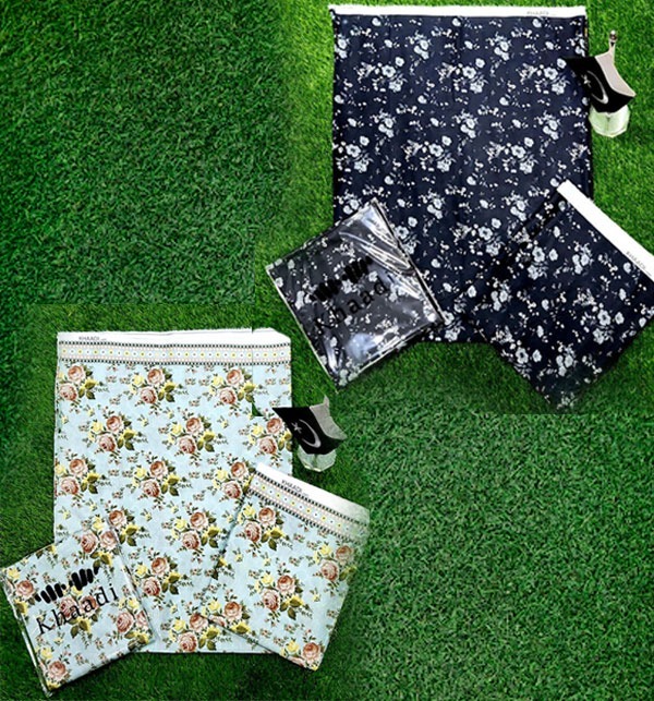 PACK OF 2 - 2 PCs Digital Lawn Printed Dress (Unstitched)	 (Deal-107)