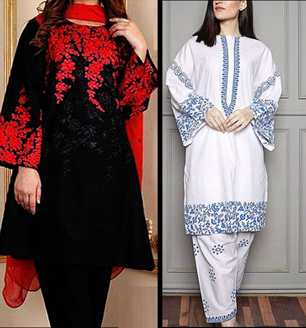 Pack Of 2 - 2 PCs Heavy Embroidered Lawn Dress (Deal-96)