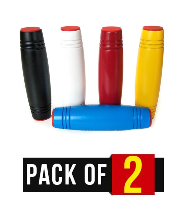 Pack of 2 Fidget Sticks, Hand Spinner, Flip Toys Stick Puzzle Fidget Stress Spinner