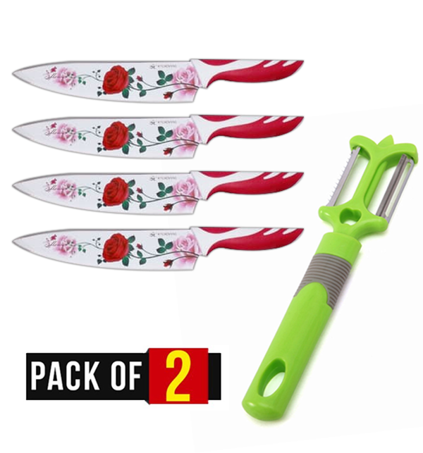 Pack of 2 - Kitchen Knife + Peeler