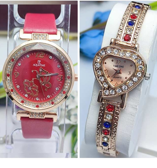 Buy 1 Get 1 FREE - Ladies Jewelry Watches
