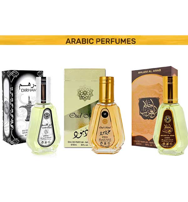 Pack Of 3 Arabic Perfumes – 50ml (ZV:9935)