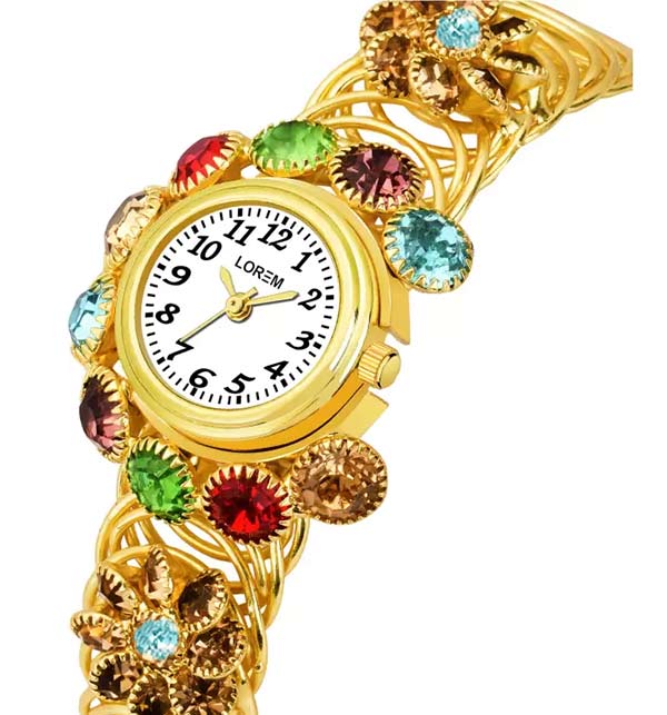 Beautiful Bracelet Jewellery Watch For Ladies (BH-77)