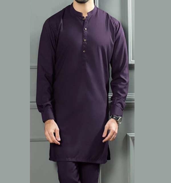 Pasha Soft Cotton Purple Sshalwar Kameez Unstitched (MSK-94)