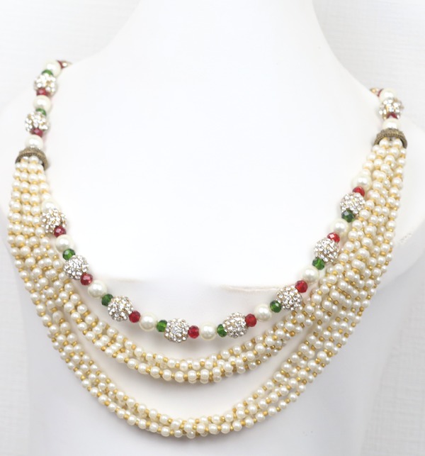 Pearls Silver Jewellery Set (PS-161) 