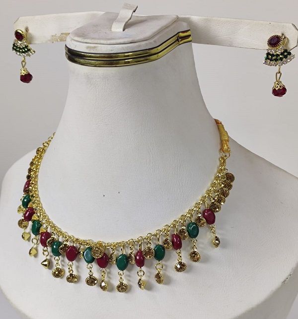 Beautiful Artificial Jewellery Necklace Set Wih Earing (PS-483)