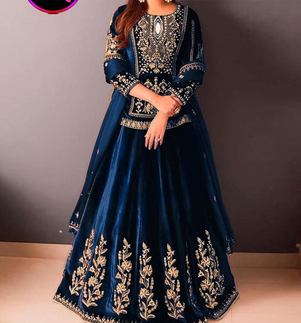 Stitched Silk Full Heavy Embroidered Choli Lehenga For Girls (3 Color Available)  (RM-75)