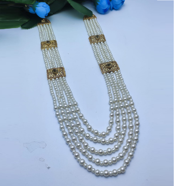 White moti mala on sale price