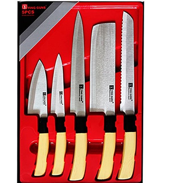 Knife Stainless Steel Cutlery Chef Knives 5 PCS (KS-12)