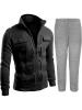 PACK OF 2 - Stylish Men's Fleece Jacket With Grey Trouser (MD-6)