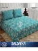 Salonika Cotton Printed King Size Double Bed sheet 3 Pcs Set