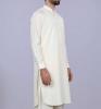 Men's Soft Egyptian Cotton Shalwar Kameez Unstitched OFF White (Swiss-10)