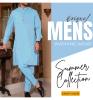 Soft Best Quality Wash n Wear Sky Blue Men's Kameez Shalwar Unstitched (MSK-24)